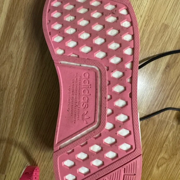 Adidas Women's Black and Pink Sneakers - Picture 2 of 5